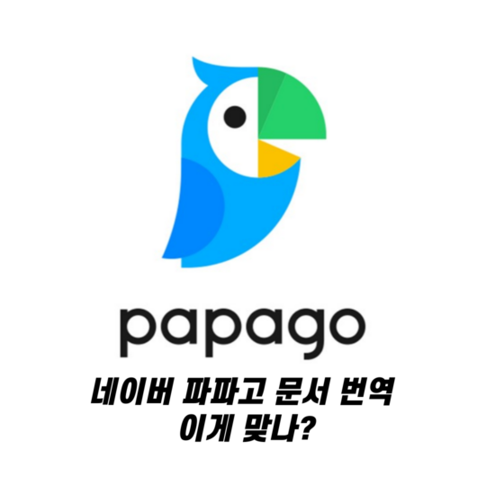 네이버 파파고 문서 번역