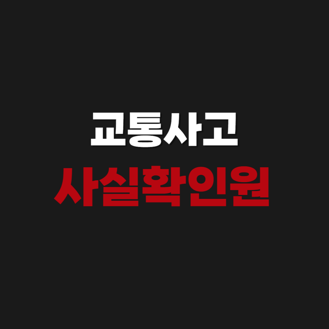 교통사고사실확인원 확인서 발급처 이의신청 방법