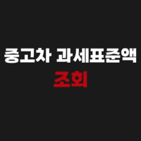 중고차 과세표준액 조회 취등록세 계산하는 방법