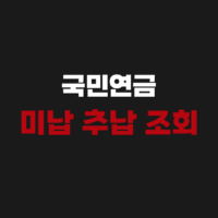 국민연금 미납 추납 보험료 조회 방법 기간