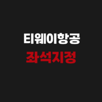 티웨이항공 온라인 모바일 체크인 사전 좌석지정 방법