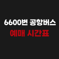 6600번 공항버스 예매 시간표 노선도 조회하기
