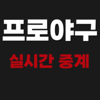 프로 야구 라이브 실시간 중계보기 및 라디오 주파수