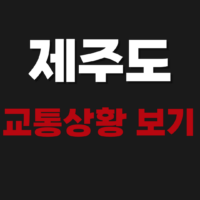 실시간 제주도 도로 교통상황 영상 CCTV 보는법