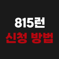 815런 신청 방법 버추얼런 션 마라톤 광복절 2026